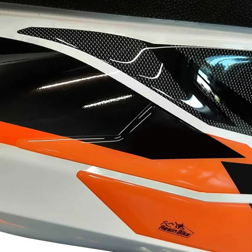 Miniatura 4 de Resin Bike Adhesivos 3D para motocicleta compatibles con KTM 890 SMT Adventure R 2021-2026. Protección lateral de motocicleta contra impactos