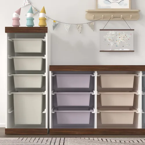 Miniatura 6 de YENHOME Papel tapiz de madera para despegar y pegar, cinta de grano de madera, papel tapiz de madera de nogal, borde de papel de pared de madera