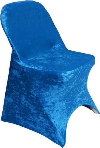 Miniatura 10 de YOUR CHAIR COVERS - Funda para silla plegable de terciopelo y elastano - Blush, funda de cojín tapizada plegable y elástica para silla tapizada