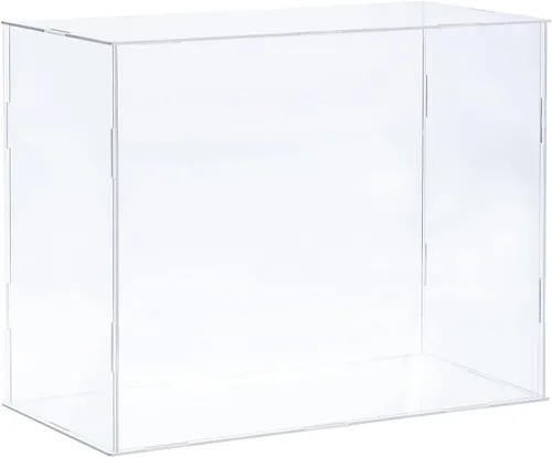 Miniatura 9 de MECCANIXITY Caja plástica de acrílico de la vitrina clara monta el escaparate a prueba de polvo 6.3x4.3x6.1 pulgadas para artículos coleccionables