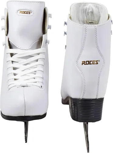 Miniatura 3 de Roces Patines de hielo Paradise de corte medio para mujer, de acero inoxidable, con forma anatómica, con cierre de cordones
