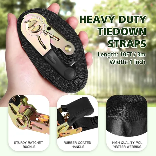Miniatura 6 de TOPNEW 12 soportes para escalada de árboles ninja para niños escaladores, rocas de escalada para adultos con 6 correas de trinquete