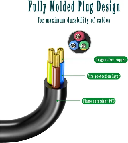 Miniatura 3 de Cable de alimentación de 6 pies compatible con olla instantánea, olla a presión eléctrica, olla arrocera, máquina de leche de soja, microondas