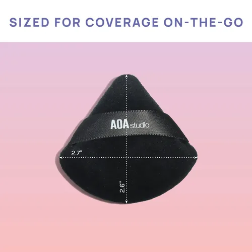 Miniatura 5 de AOA Studio Velvet Puffs - Juego de 6 esponjas de maquillaje sueltas en polvo corporal, esponja de terciopelo para maquillaje, esponja para mezclar