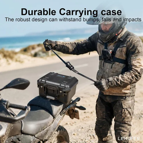 Miniatura 6 de Lekufee Funda rígida impermeable para DJI Osmo Action 6, Osmo Action 5 Pro/4/3, combo de aventura, combo estándar y más accesorios (solo funda)