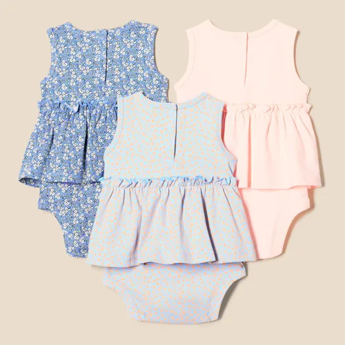 Miniatura 3 de Tienda Essentials Vestido sin mangas para bebé, paquete de 3