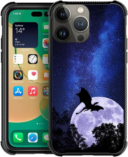 Miniatura 30 de CARLOCA Funda compatible con iPhone 11 Pro Max, patrón de carretera del desierto naranja alienígena, ultra protección, a prueba de golpes
