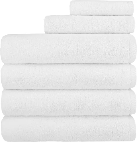 Miniatura 14 de Nine West Toalla de baño de rizo de lujo de gran tamaño, suave, afelpada y densa, extra grande, calidad de hotel, 0.23 oz/m², 1% algodón turco, Verde