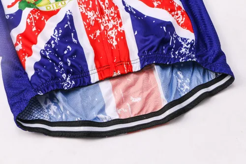 Miniatura 50 de Nuevo Pro cremallera completa hombres ciclismo Jersey manga corta Riding Shirt USA