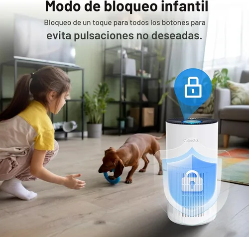 Miniatura 9 de Purificadores de aire para habitaciones grandes del hogar, purificador de aire Cobectal con filtro H14 True HEPA 3 en 1 que cubre hasta 1650 pies