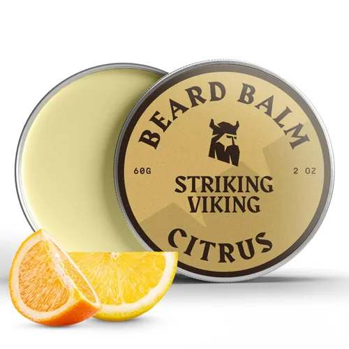 Miniatura 12 de Striking Viking Bálsamo para barba de cedro, paquete de 2 onzas líquidas, cedro, suaviza e hidrata con manteca de barba y karité, domina los vuelos