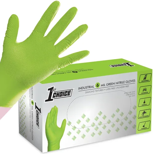 Miniatura 11 de 1st Choice Guantes de mecánico de 6 mil, guantes de nitrilo desechables sin látex, caja grande de 100 guantes desechables de nitrilo naranja