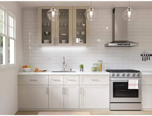 Miniatura 6 de Grifo de cocina Pfister Miri con rociador extraíble y dispensador de jabón, manija única, arco alto, acabado de acero inoxidable Spot Defense, Spot