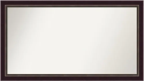 Miniatura 163 de Amanti Art Espejo de baño de bronce para sobre el fregadero, 24 x 24 pulgadas, espejo cuadrado de bronce Lara para tocador, marco de madera