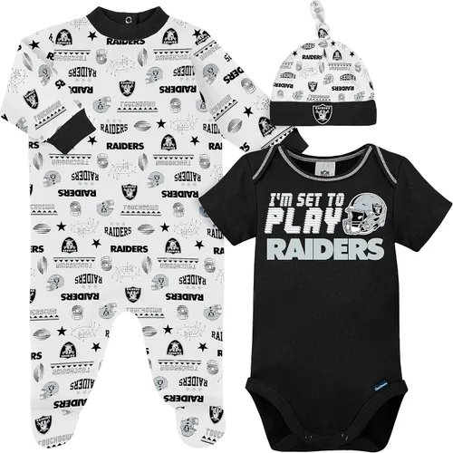Miniatura 6 de Gerber Conjunto de regalo unisex para bebé con pies de equipo de la NFL para dormir y jugar