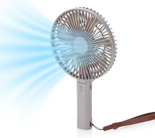 Miniatura 12 de Claymore V600+ Ventilador portátil recargable gris cálido – Batería de 7,800 mAh, circulador de aire BLDC ultra silencioso de 4 velocidades