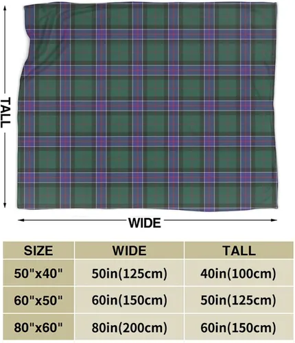 Miniatura 3 de Manta de franela Scottish Clan Sinclair Modern Tartan Ultra suave, ligera y versátil para cama, sofá y decoración del hogar, ideal para hombres