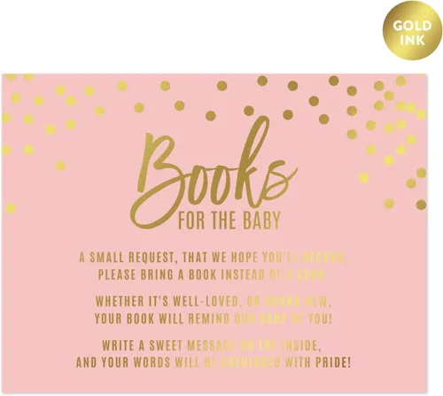 Miniatura 8 de Andaz Press Blush Rosa y Metallic Gold Confeti Lunares Baby Shower Party Collection Banderín colgante con cuerda, Baby Shower, 5 pies, 1 juego