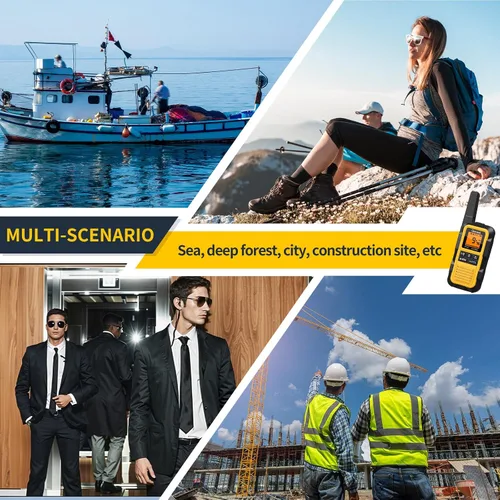 Miniatura 9 de Gaswei G2Pro+ Walkie Talkies de Servicio Pesado IP67 Radios Bidireccionales Impermeables con Alerta Meteorológica NOAA y Flotante 2 Vatios
