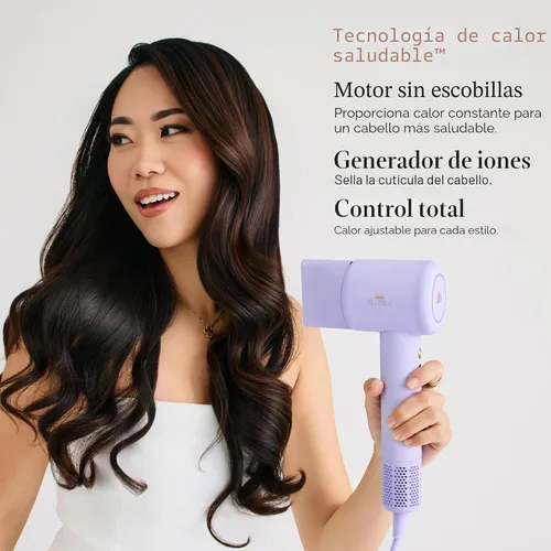 Miniatura 2 de SUTRA Ultra Violet - Secador de pelo ligero con tecnología iónica negativa, 2 velocidades y 3 ajustes de calor, tiro frío, difusor y concentrador