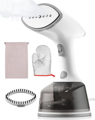 Vaporizador para ropa, 1500 W, 30 segundos, vaporizador portátil de mano de calor rápido, removedor de arrugas de tela, vaporizador de ropa con