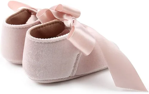 Miniatura 5 de Mary Jane - Zapatos de princesa para bebé, zapatos planos para niñas que ya caminan con suela de goma antideslizante y moño