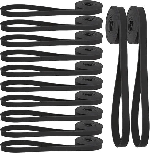 Juego de 12 bandas de resistencia, asistencia para dominadas, entrenamiento de fuerza y terapia física para gimnasio en casa | Bandas de bucle de
