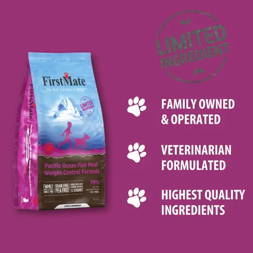 Miniatura 7 de FirstMate Pet Foods Alimento seco para perros – Ingrediente limitado Fórmula para el control de peso de la harina de pescado del océano Pacífico