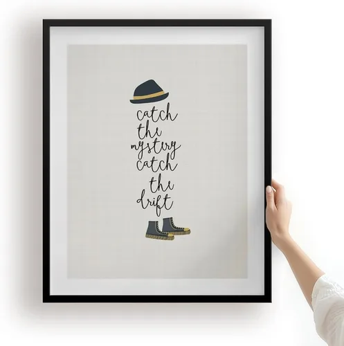 Song Lyric - Arte para pared, arte musical abstracto retro de mediados de siglo, regalo para papá y marido, póster para dormitorio de apartamento
