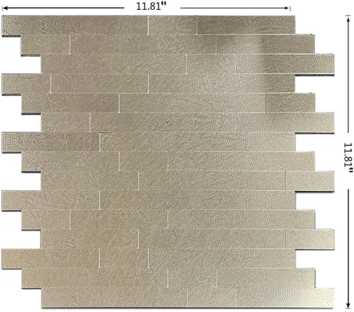 Miniatura 2 de 10 hojas de azulejos despegar y pegar para salpicadero de cocina, azulejos de mosaico autoadhesivos, para pegar en tocadores de baño, decoración
