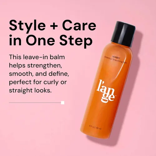 L'ANGE HAIR Bálsamo suavizante botánico Sorbet | Acondicionador sin enjuague de biotina para cabello encrespado y peinado rizado | Los mejores