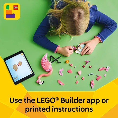 Miniatura 7 de LEGO Creator 3 en 1 Animales Salvajes: Juguete de Construcción de Animales de Flamenco Rosa - Juego con 3 Opciones de Construcción, Flamenco Rosa