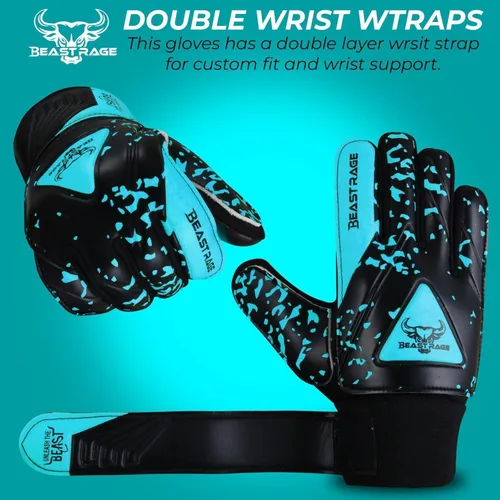 Miniatura 3 de BEAST RAGE Guantes de portero para niños con soporte de agarre, guante de fútbol juvenil, guante de fútbol para niños, guante de fútbol para niños