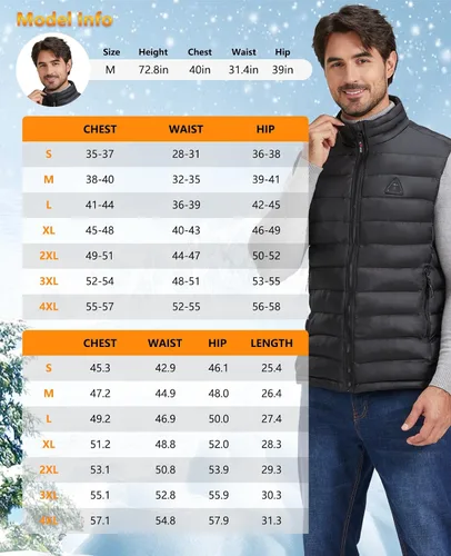Miniatura 6 de Men's Heated Vest with 20000mAh Battery Pack 7.4V,Lightweight Rechargeable Electric Heated Apparel for women