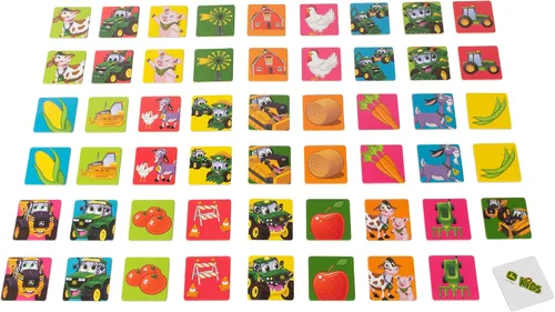 Miniatura 11 de John Deere Kids - Juego de memoria con temática de granja para niños pequeños y niños, juguetes John Deere, juegos preescolares y actividades
