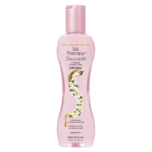 BioSilk Tratamiento irresistible sin enjuague, humedad y reparación sin peso para todo tipo de cabello, aroma a jazmín y miel, sin sulfatos, sin
