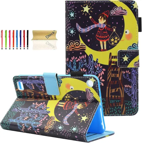 Miniatura 16 de Dteck - Funda para tablet Kindle Fire 7, funda protectora completa con función atril ajustable y función de encendido y apagado automático