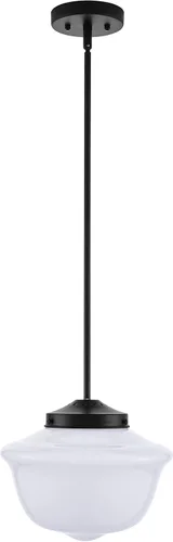 Miniatura 4 de Linea di Liara Iluminación colgante de cristal grande para isla de cocina, Lavagna, iluminación de cocina, estilo vintage, globo de escuela, negro