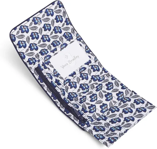 Miniatura 3 de Vera Bradley Cartera compacta Riley de sarga para mujer con protección RFID