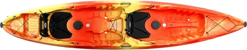 Miniatura 8 de Perception Tribe 13.5 - Kayak tándem sentado en la parte superior para diversión completa, almacenamiento trasero grande con amarres Dapper