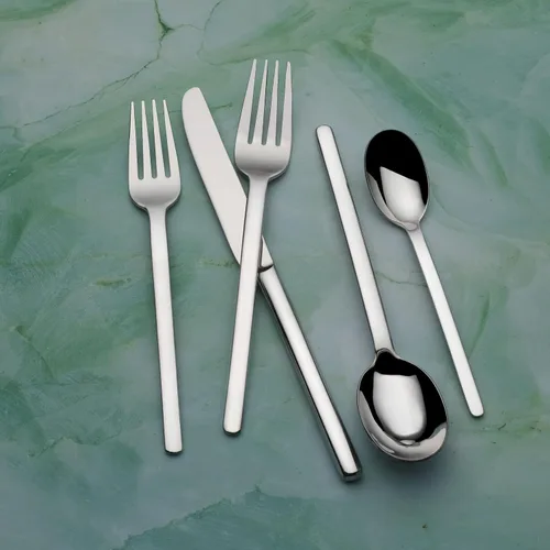 Miniatura 6 de Mikasa Zena - Juego de cubiertos de acero inoxidable 18/0 de 20 piezas, con tenedores de cena, tenedores de ensalada, cuchillos, cucharas