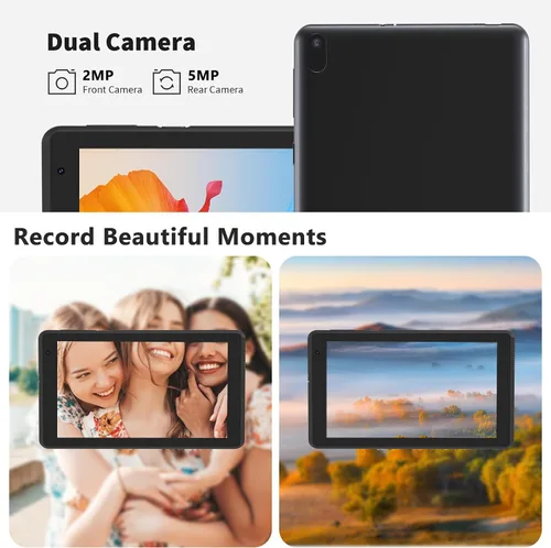 Miniatura 3 de Tablet Android 15 Tablets con funda 7 pulgadas, 8GB RAM, 32GB ROM soporte 1TB Expandir PC Tablet PC, procesador de cuatro núcleos, pantalla táctil