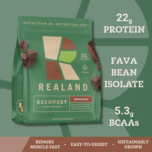 Miniatura 2 de Proteína vegetal vegana de chocolate aislado – Proteína de grano Fava en polvo para recuperación – 0.78 oz de proteína – 17 porciones