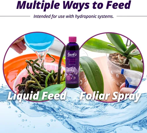 Miniatura 6 de Jack's Classic 3-9-6 Orchid Bloom Booster - Alimento líquido para plantas con micronutrientes, 8 onzas líquidas