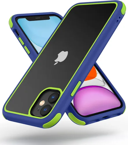 Miniatura 39 de Mobnano Funda transparente para iPhone 11, con protección multicolor a prueba de golpes, no amarillenta, anti arañazos, parte trasera