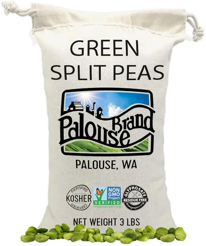 Miniatura 10 de Palouse Brand Guisantes verdes certificados sin residuos de glifosato Cubo de 25 libras Sin OMG Kosher