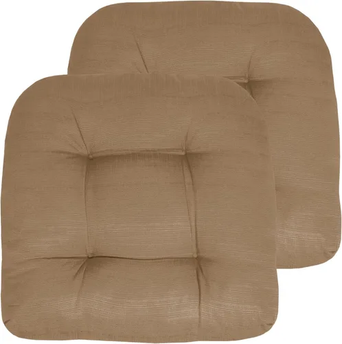 Miniatura 25 de Sweet Home Collection - Cojines para silla de patio al aire libre, cojines prémium con relleno grueso y cómodo de fibra, con tul, 19 x 19 pulgadas