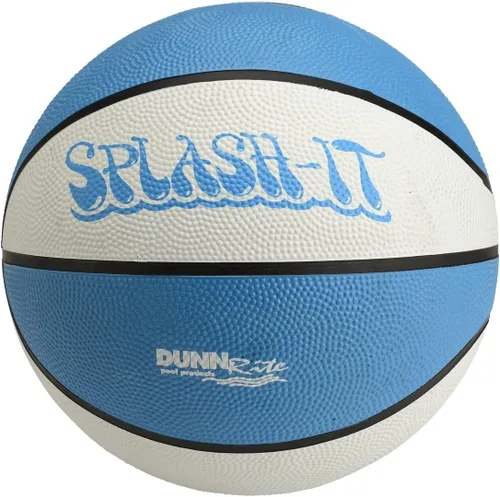 Dunn-Rite - Aro de baloncesto transparente de 9 pulgadas para piscina al aire libre para adultos y niños, azul