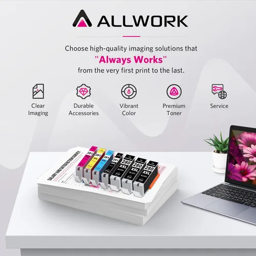 Miniatura 6 de ALLWORK 280XXL 281XXL Compatible con cartuchos de tinta Canon 280 y 281 PGI-280XXL CLI-281XXL para Canon TR8620a Cartuchos de tinta para Pixma
