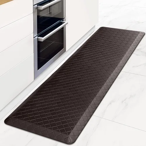 Miniatura 39 de HappyTrends Alfombras antifatiga para cocina, 4/5 pulgadas de grosor, antideslizantes, impermeables, ergonómicas, cómodas para cocina, suelo, hogar